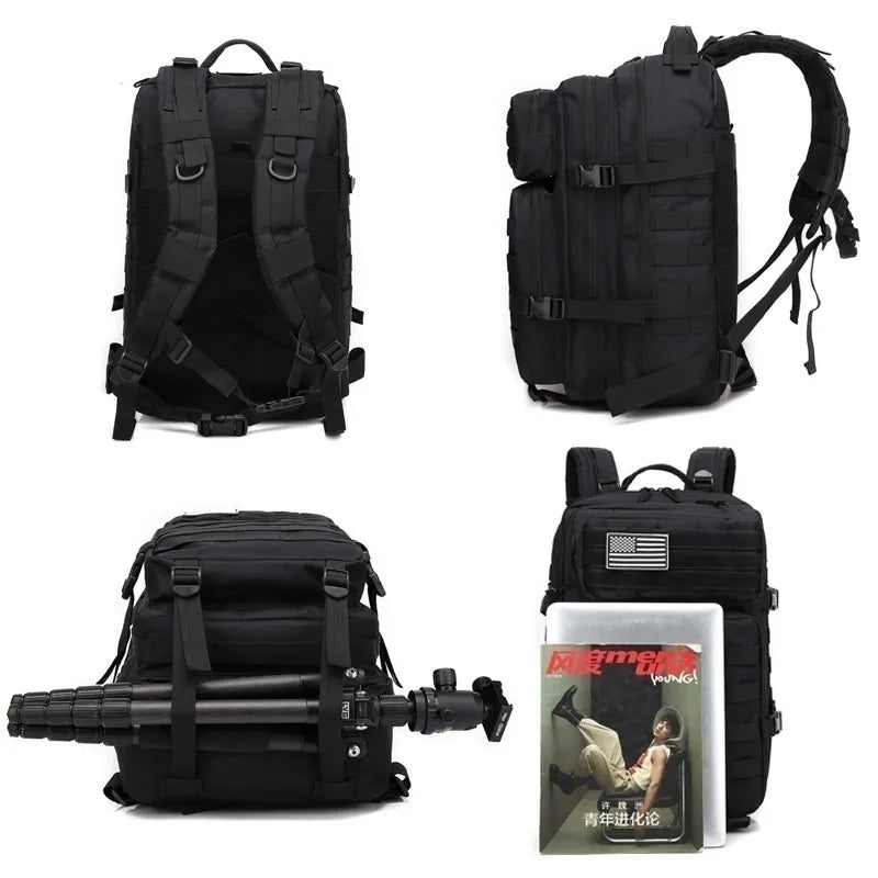 50L 1000D Nylon Waterproof Hunting Backpack Outdoor Sports Camping