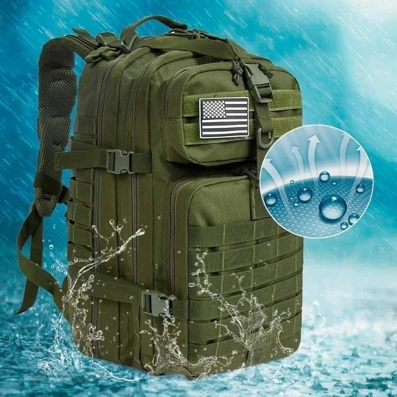 50L 1000D Nylon Waterproof Hunting Backpack Outdoor Sports Camping